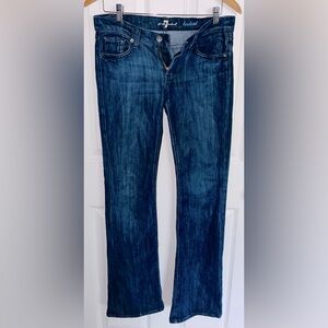7 For All Mankind Women Bootcut Rhinestone Jeans